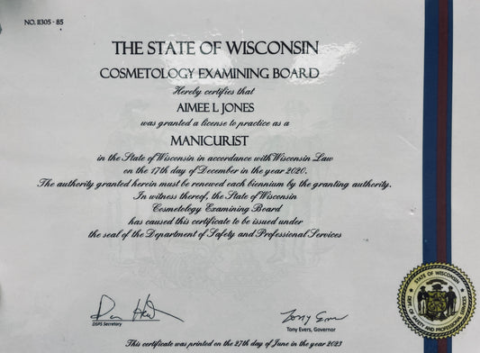 LYNN LOVE CERTIFICATES